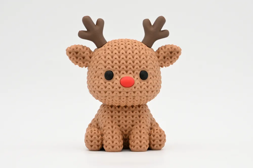 Rena Tricotada Estilo Amigurumi Decorativa - Koa 3D